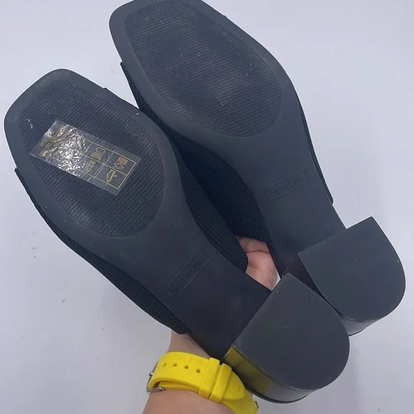 NEW Everlane Black Glove ReKnit Mule Heel Sandal in Size 9.5 - Picture 11 of 12